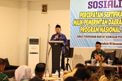 Pemkab Tanah Bumbu Gelar Sosialisasi Percepatan Sertifikasi Aset Tanah dan Dukungan Program Tiga Juta Rumah