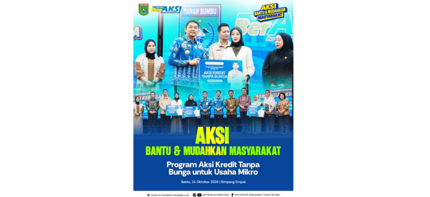 Bupati Tanah Bumbu Andi Rudi Latif Luncurkan Kredit Tanpa Bunga untuk UMKM